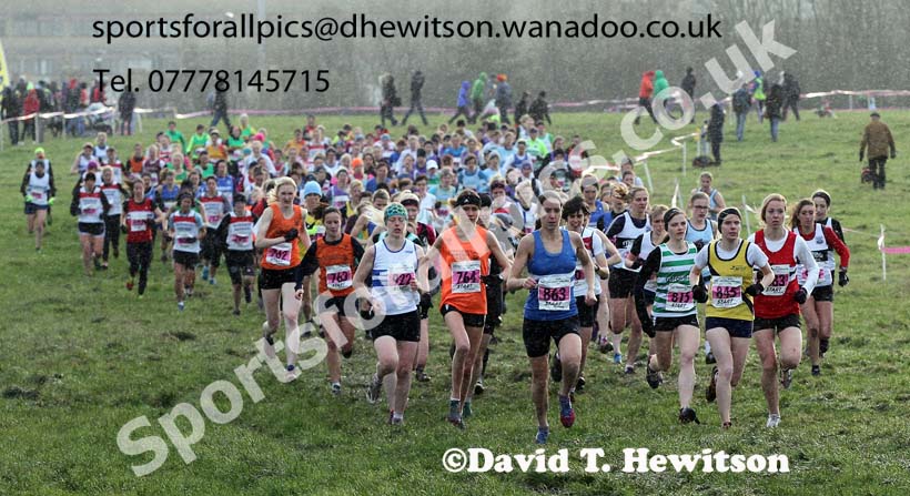 Senior womens North Eastern Cross Country Chanpionships. Photo: David T. Hewitson/Sports for All Pics